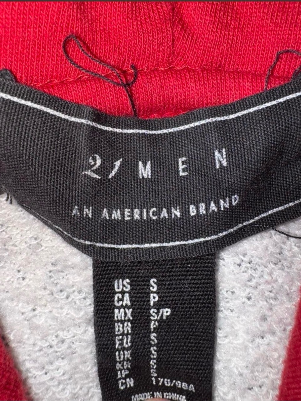 Red Cheetah Split Hoodie Small - Picture 2 of 2